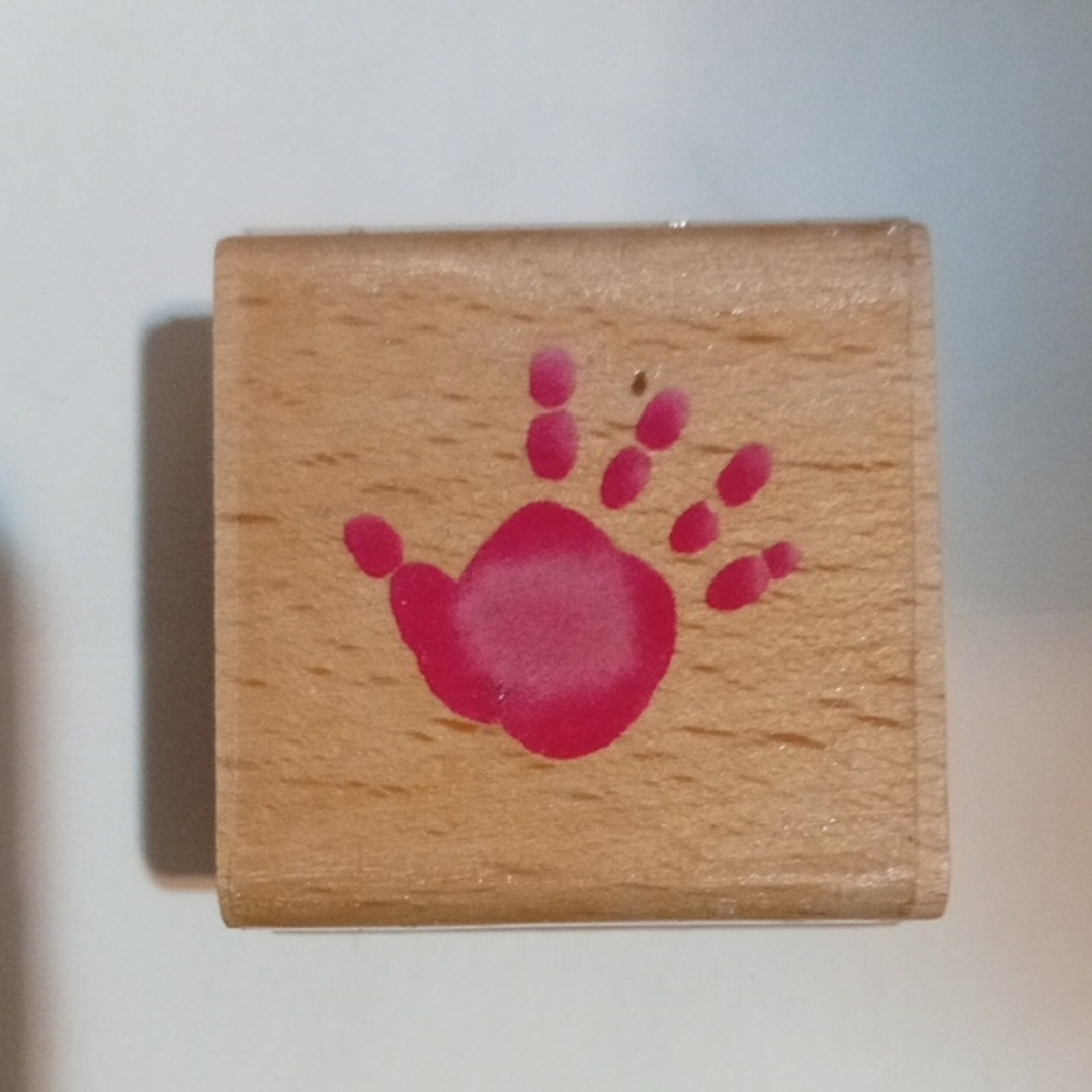 Pink Handprint Home Design Stamp - Picture 2 of 3